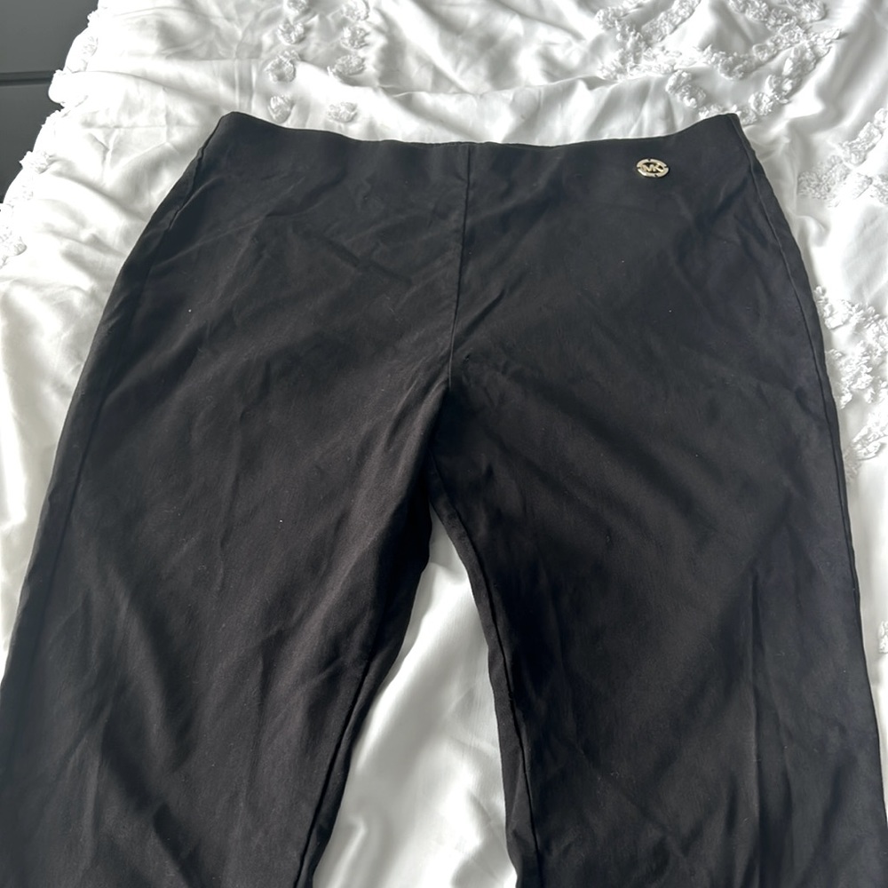 Michael Kors black pull up pants size L